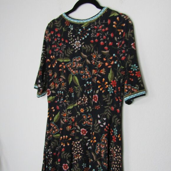 Anthropologie Midi Dress Aldomartins Appenzell Knit Floral Viscose Size XS P Nwt - Picture 14 of 15